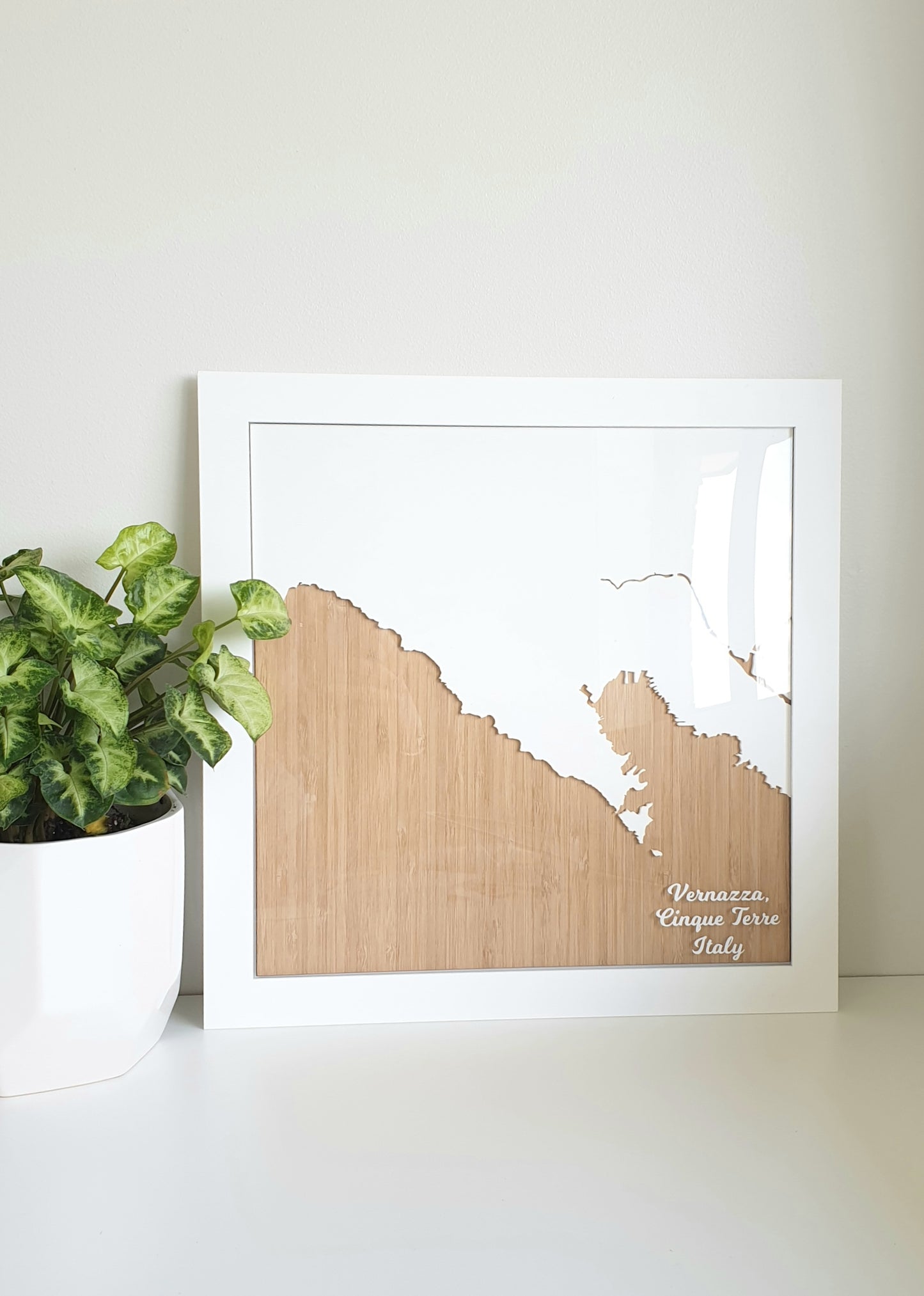 3D Coastal Map Art