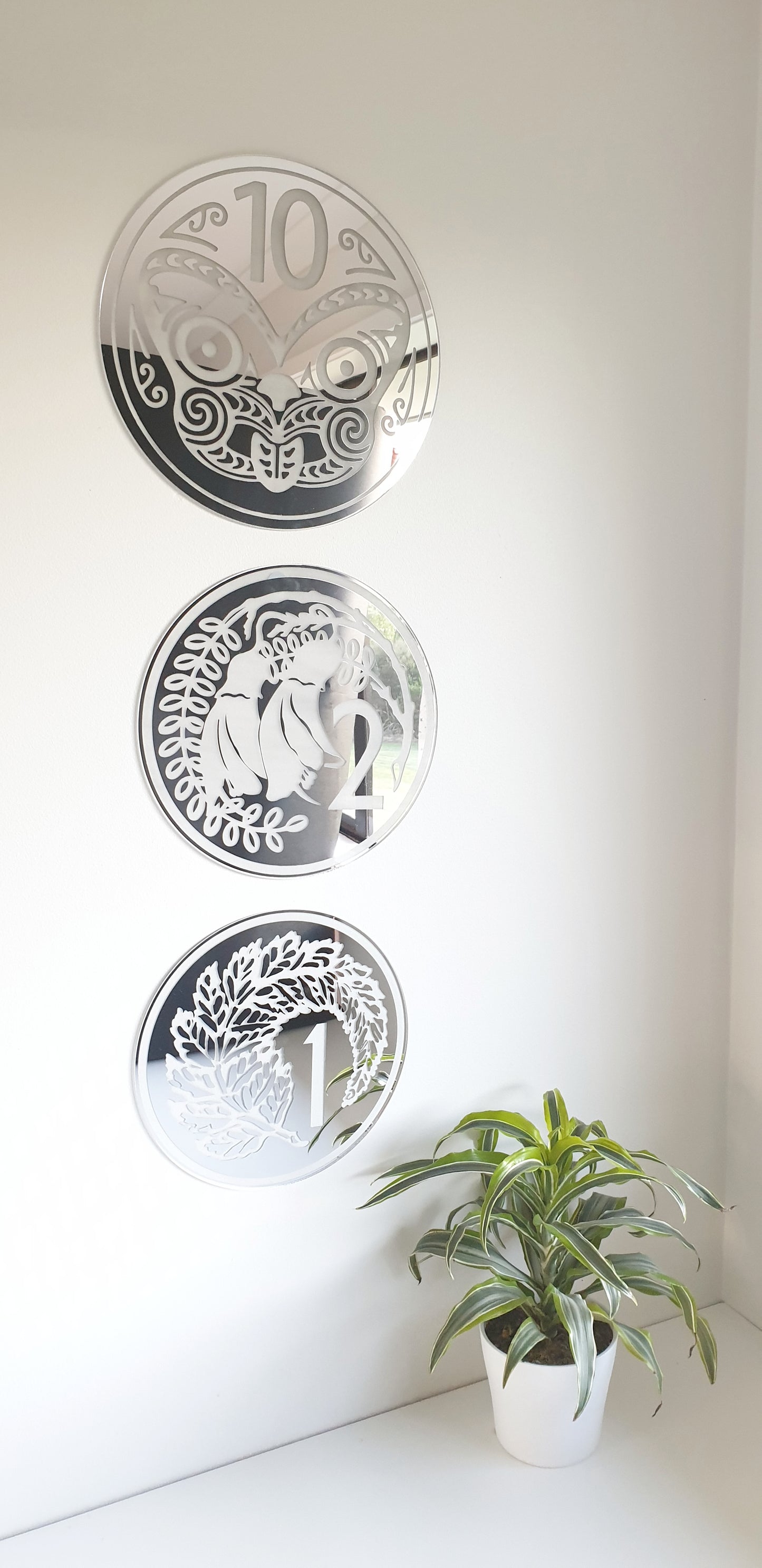 New Zealand Coin Trio - Wall Decor