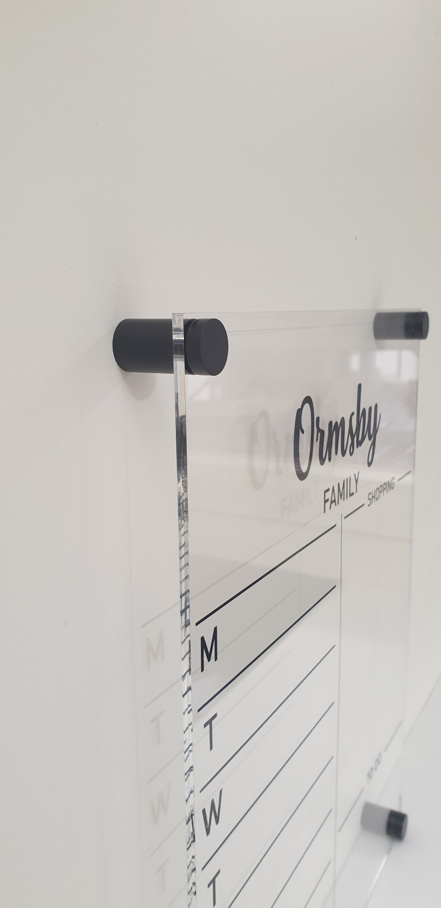 Dry Erase Acrylic Calendar - Weekly