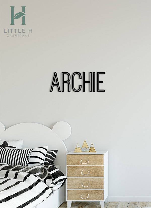 Acrylic Wall Name