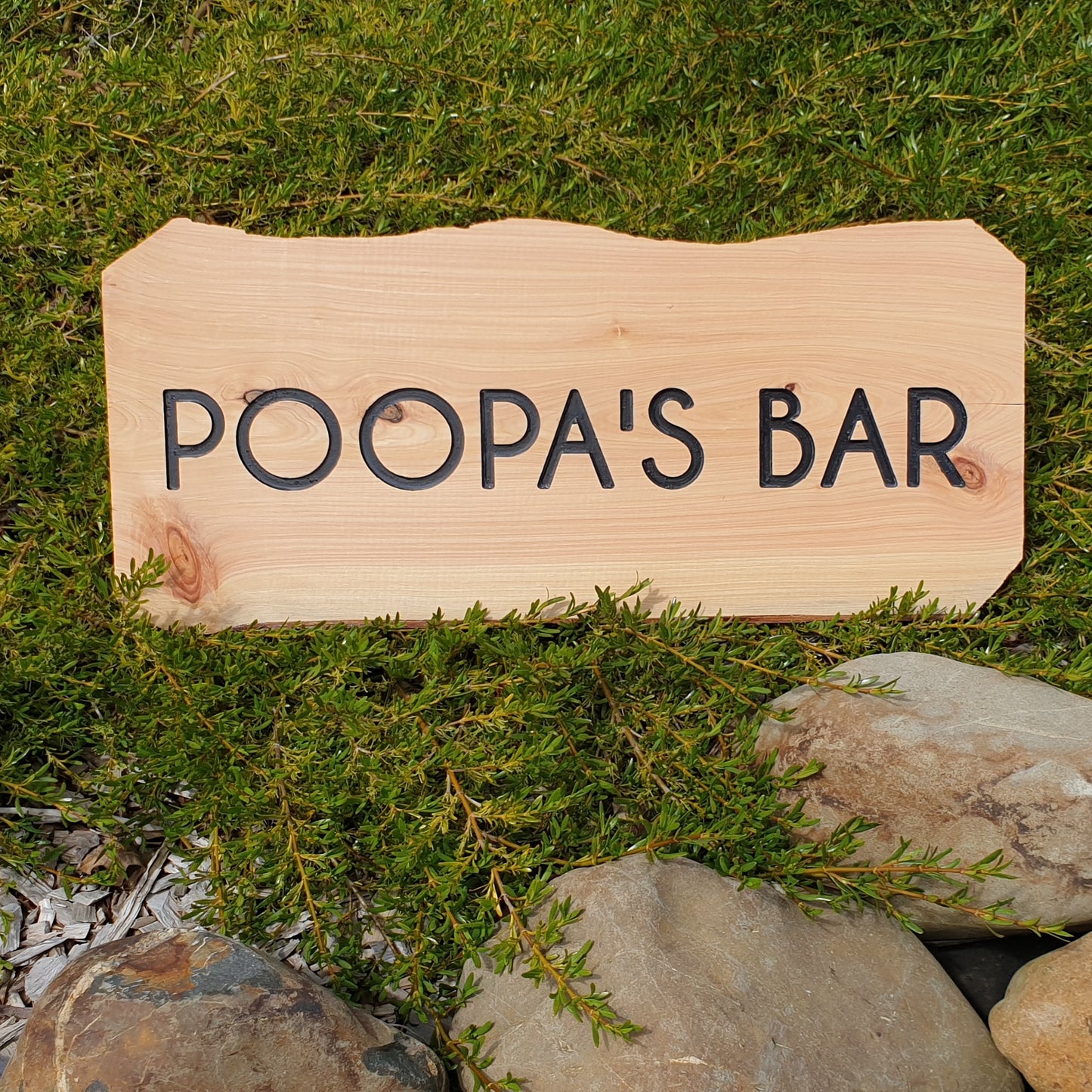 Rustic Edge Slab Signs