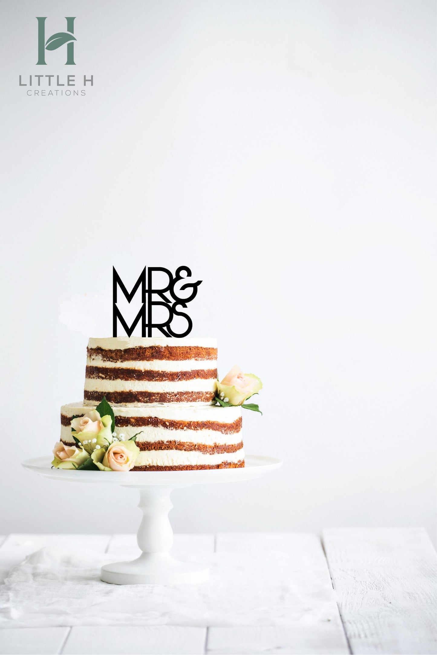Mr & Mrs Wedding Cake Topper