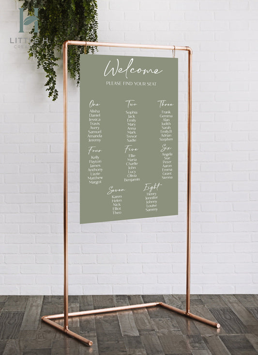 Seating Chart - Botanical Range