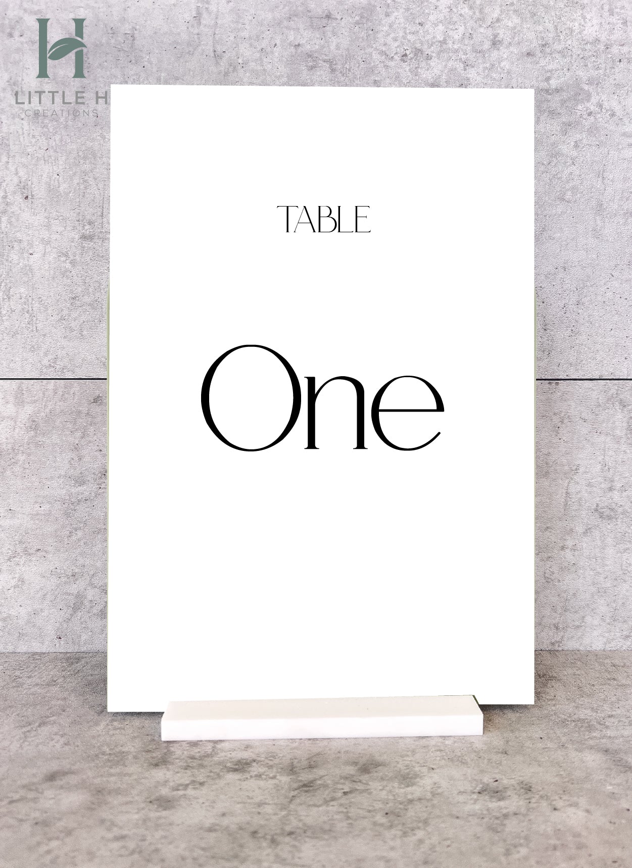 Table Number - Classic Range