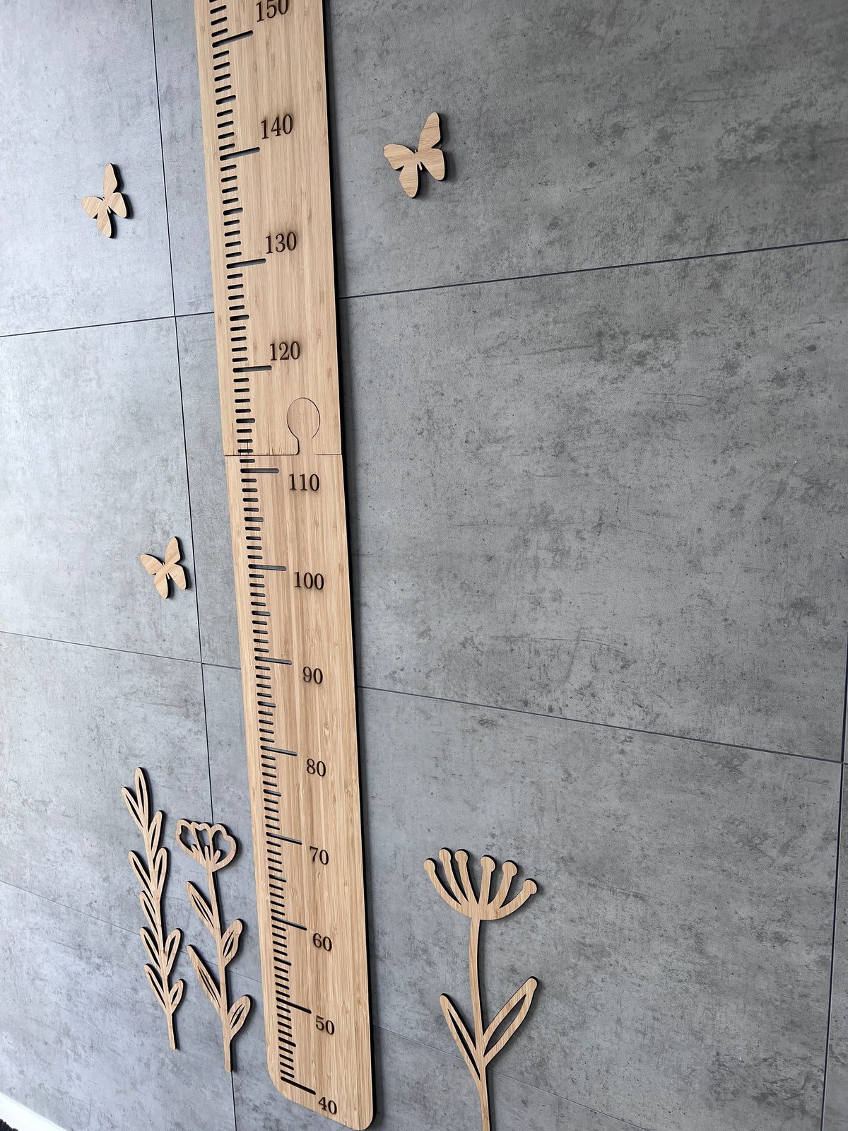 Hauty Ruler Height Chart Ruler with Flowers – Little H Creations