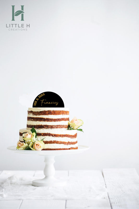 Arch Wedding Cake Topper