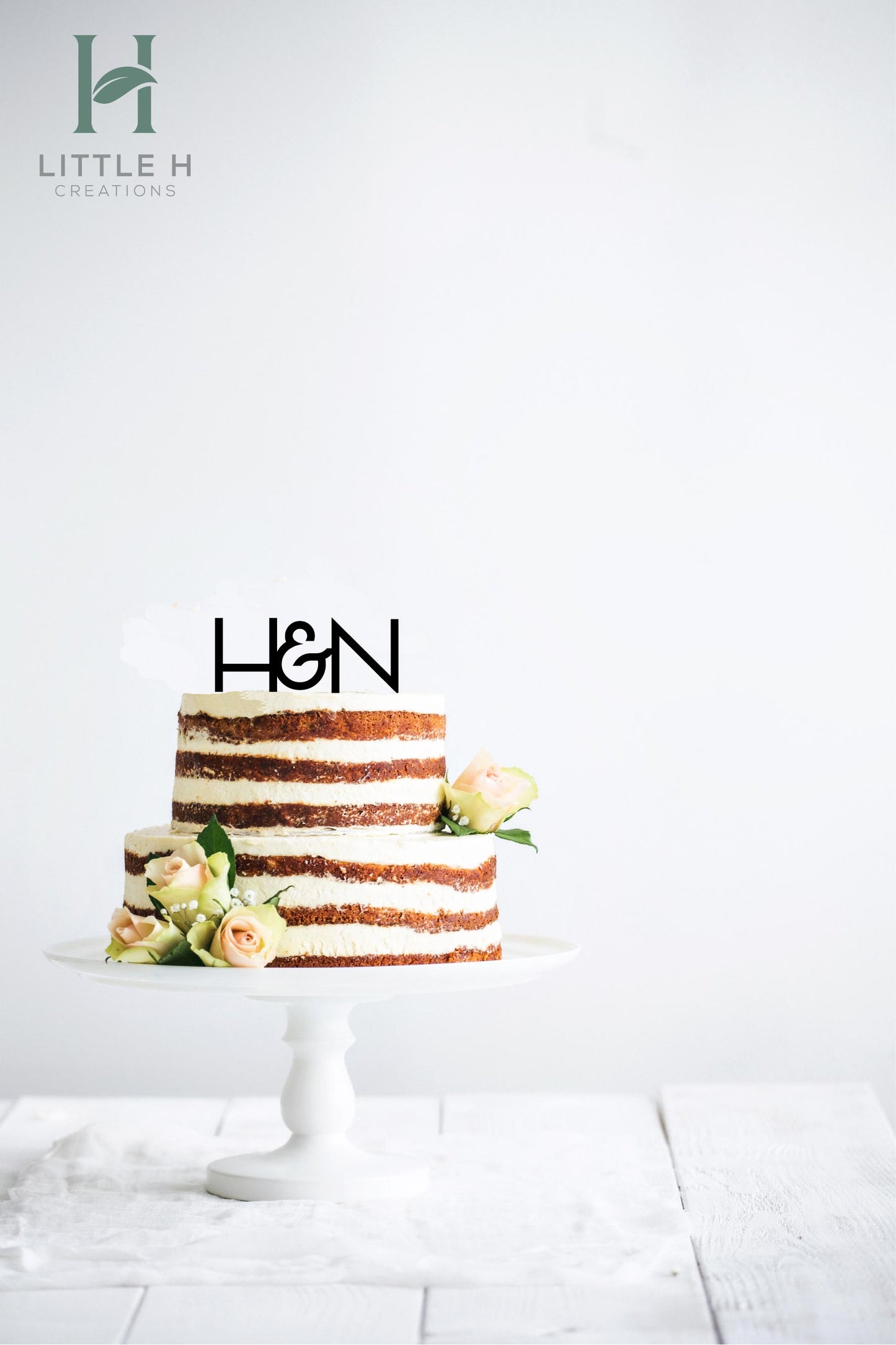 Initials Wedding Cake Topper