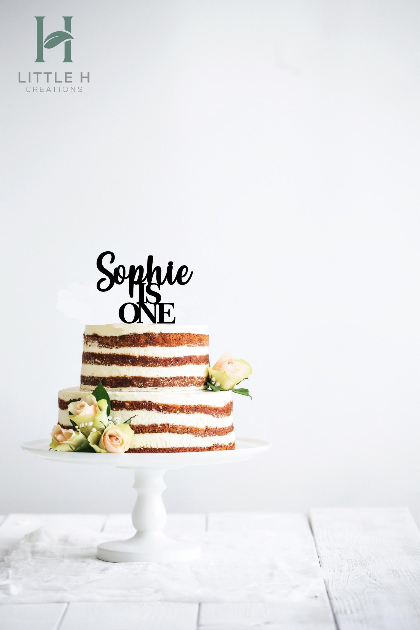 Name & Age Cake Topper - Script